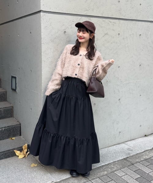 「hinari」 ロングスカート SMALL ブラック レディース_画像3