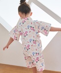 浴衣 「WEB別注」GIRLS総柄甚平 キッズ...の詳細画像1