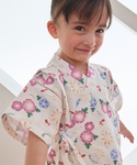 浴衣 「WEB別注」GIRLS総柄甚平 キッズ...の詳細画像3