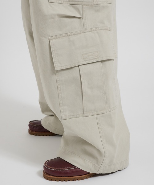 「Perushu」 カーゴパンツ LARGE アイボリー メンズ_画像8