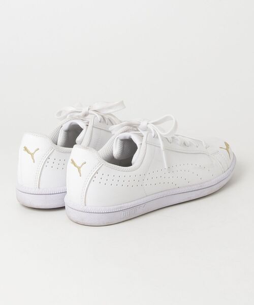 「PUMA」 ローカットスニーカー 23.0cm ホワイト×ゴールド メンズ_画像2