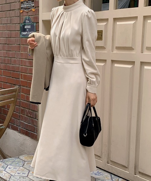 「ABITOKYO」 長袖ワンピース L ブラック レディース_画像4
