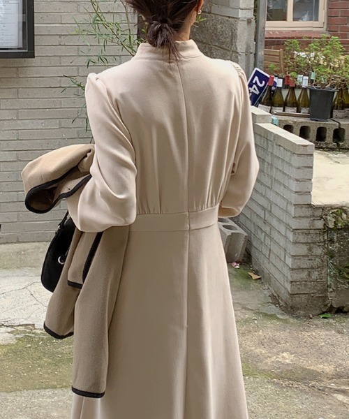 「ABITOKYO」 長袖ワンピース L ブラック レディース_画像7
