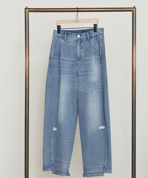 「YENN」 デニムパンツ 40 ブルー レディース_画像4