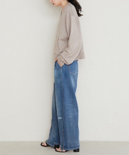 「YENN」 デニムパンツ 40 ブルー レディース_画像6