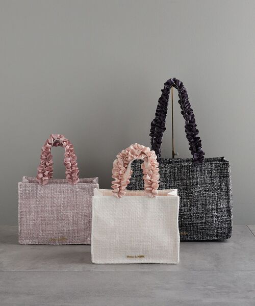 「Maison de FLEUR」 ハンドバッグ FREE ブラック レディース_画像3