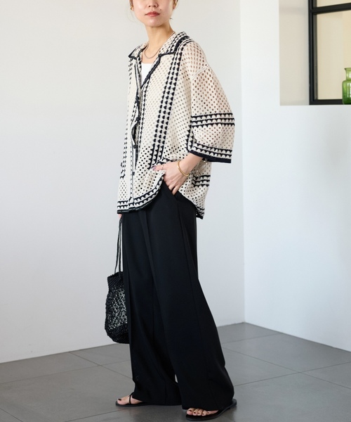 「JOURNAL STANDARD relume」 ニットカーディガン FREE ベージュ レディース_画像4