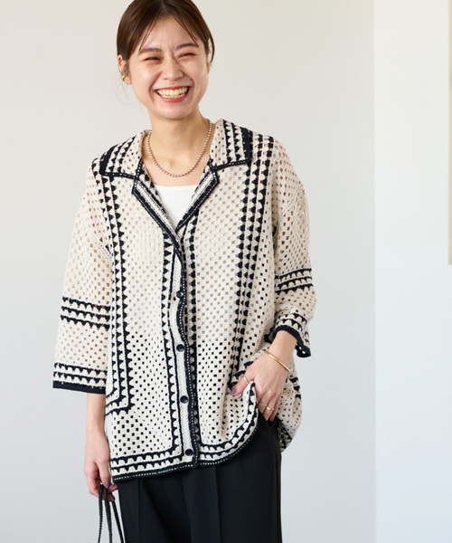「JOURNAL STANDARD relume」 ニットカーディガン FREE ベージュ レディース_画像9