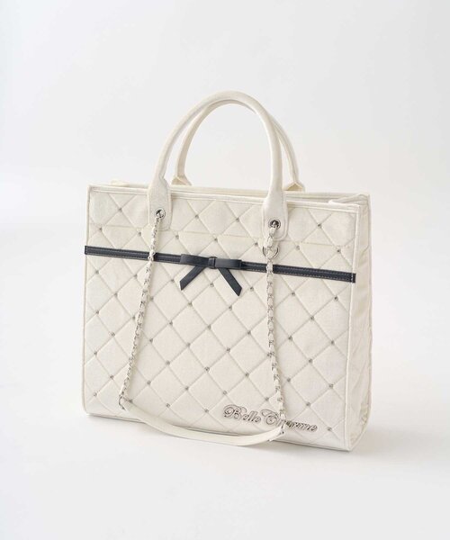Belle Charme キルティング トートバッグ 「Belle Charme」Velour