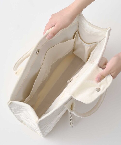 Belle Charme Quilted Carry on Tote ホワイト Belle Charme キルティング トートバッグ 「Belle Charme」Velour