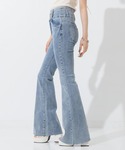 ジーンズ デニム デニムパンツ ハイウエストス...の詳細画像3