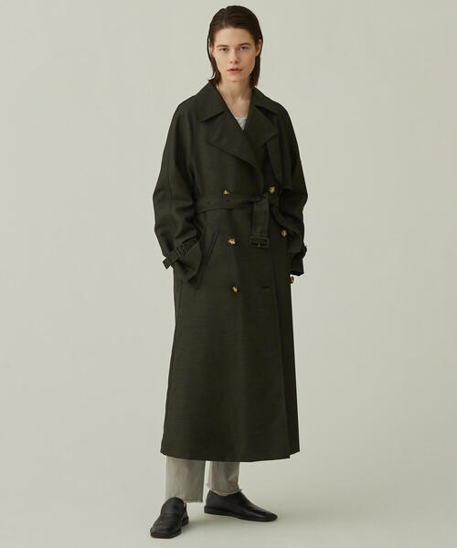 最旬トレンドパンツ コート トレンチコート シェットランドウールサージ トレンチコート コート アウター レディースファッション ファッション 54 584 Careandcurenursing Com