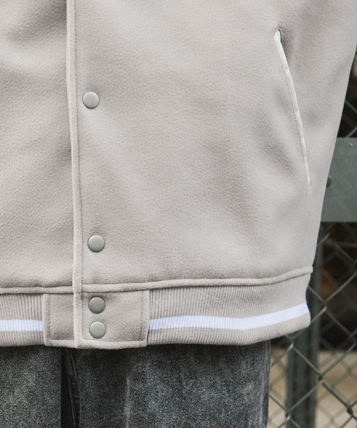 スタジャン Buyer's Select/ビックシルエット /無地 ウール
