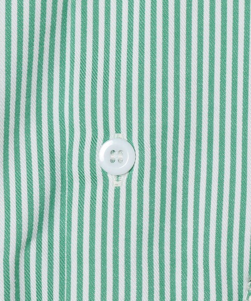 BEAMS+ シャツ WORK Short Sleeve Stripe COOLMAX(R) メンズ