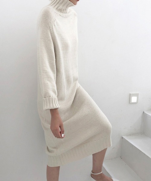 ワンピース タートルネック リングニットワンピース : ZOZOTOWN Yahoo
