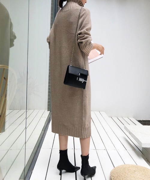 タートルワンピース USAGI ONLINE限定XS(00)サイズ】タートルプリーツカット