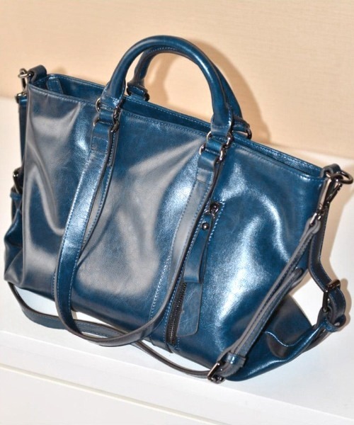 【訳あり】MOTHERHOUSE2WAY レザーバッグ ネイビー ショルダー 未使用✨マザーハウス ショルダーバッグ 希少モデル シボ革