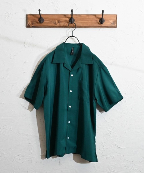 シャツ メンズ S COMME CA ISM シャツ ファンクショナル リネンライク オープン