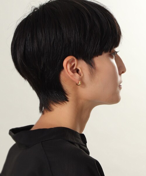 COCOSHNIK（ココシュニック） ピアス シルバー ハギーフープ マーキス