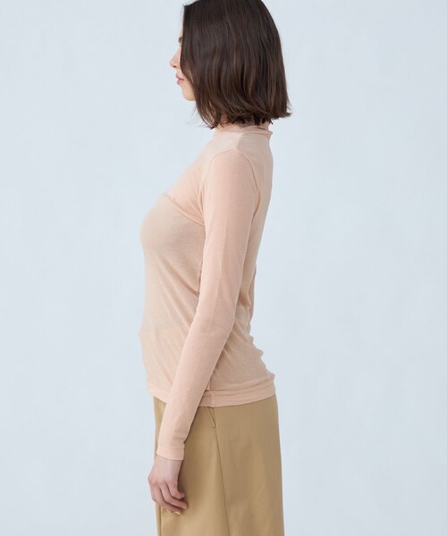 MACPHEE tシャツ シアージャージー タートルネックプルオーバー