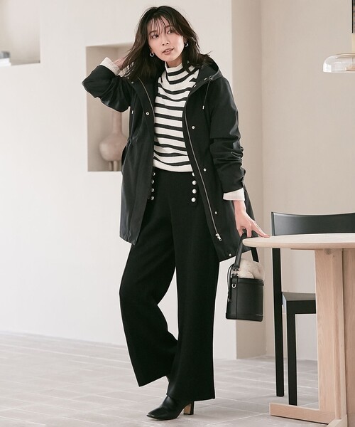 23区 パンツ 「CLASSY.1月号掲載」ウールブレンド ニット