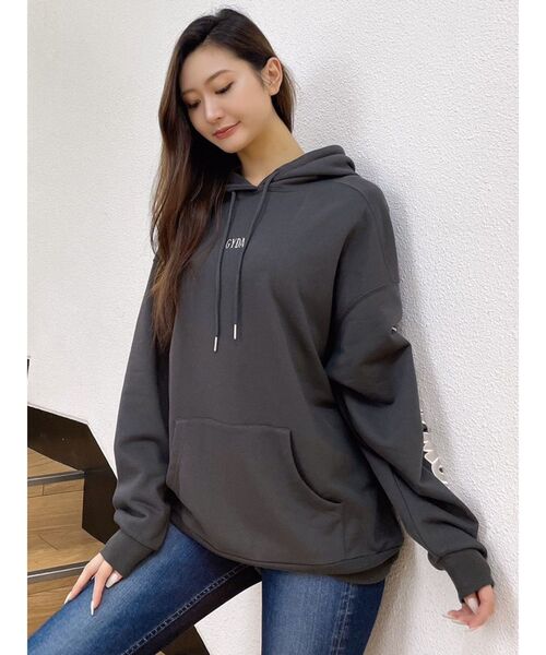ミッキーページ GYDA パーカー FEMININE GYDA（ジェイダ） パーカー Mickey Mouse/BackプリントBIGスウェット