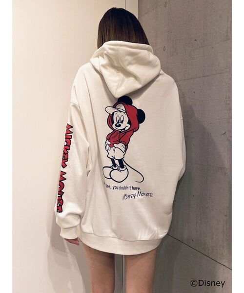 GYDA Mickey パーカー GYDA（ジェイダ） パーカー Mickey Mouse/BackプリントBIGスウェット