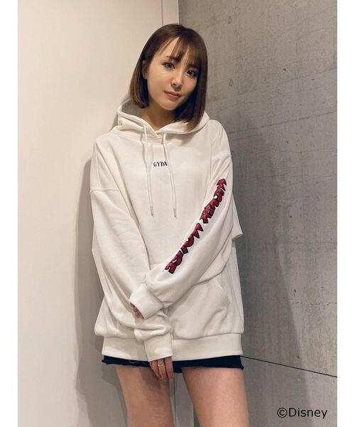 ミッキーページ GYDA パーカー FEMININE GYDA（ジェイダ） パーカー Mickey Mouse/BackプリントBIGスウェット