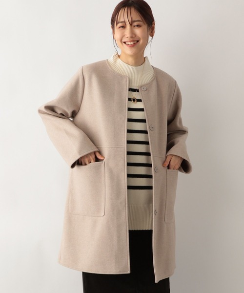 GLOBAL WORK（グローバルワーク） 軽やかストレッチ切り替えノーカラー