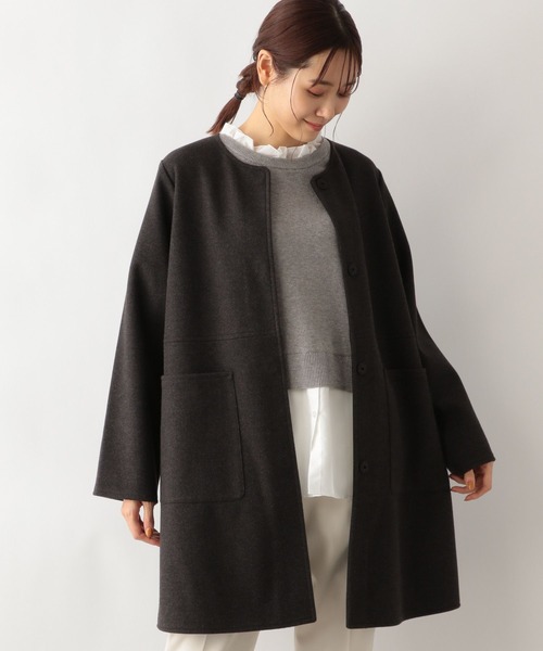 GLOBAL WORK（グローバルワーク） 軽やかストレッチ切り替えノーカラー