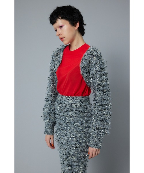 HeRIN.CYE カーディガン Loop yarn bolero ループヤーンボレロ