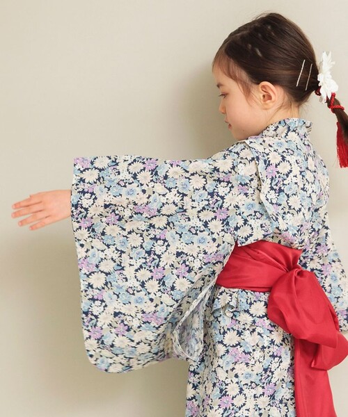 branshes 浴衣 「浴衣」2WAY 小花柄セパレート浴衣 キッズ 子供