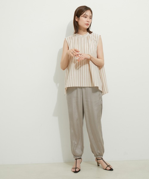 Adam et Rope&#39; - ADAM ET ROPEストライプデザイン フレア袖ニット ADAM ET ROPEストライプデザイン フレア袖ニット安く 買う 方法