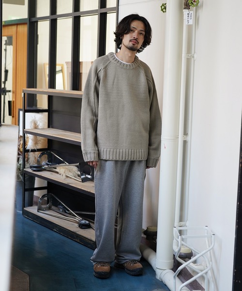 Aphlotus セーター ニット ハンド編みライク アウトリンキング