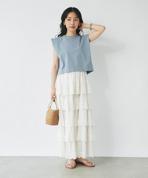 La boutique Bonbon tシャツ 「二の腕すっきり」ノースリ
