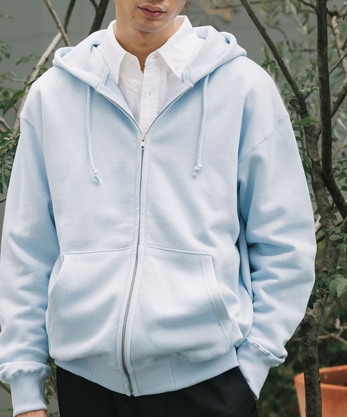 美品・未使用近い•完売‼️GlamLips ホワイト パーカー LIFEMAX（ライフマックス） パーカー 10オンス フルジップパーカ（裏