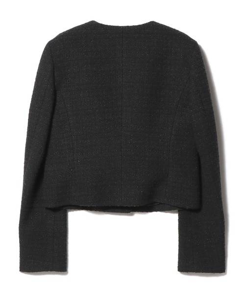 【美品】エストネーション ノーカラージャケット Mサイズ ブラック ESTNATION / ノーカラージャケット｜ESTNATION ONLINE STORE