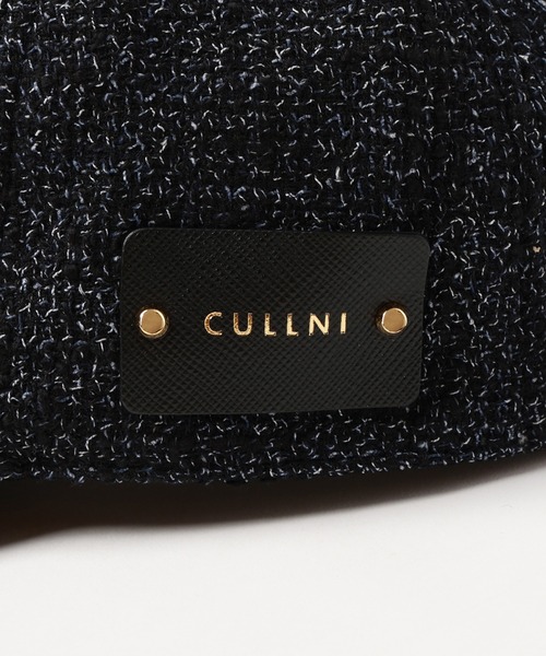 帽子 CULLNI Butcher Tweed Leather Emblem Cap CULLNI キャップ 帽子 Butcher Tweed Leather Emblem Cap メンズ
