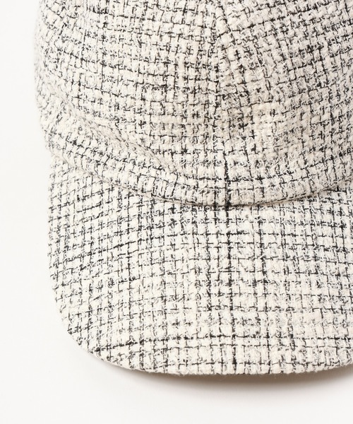 CULLNI キャップ 帽子 Butcher Tweed Leather Emblem Cap メンズ