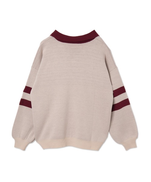 WEGO ニット セーター WEGO/ナンバリングジャガードニット