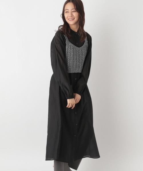 こちら ドラです GLOBAL WORK（グローバルワーク） ベスト ジレ シアーシャツワンピース