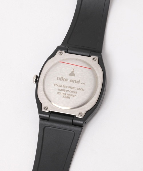 niko and…（ニコアンド） 腕時計 スクエアアナログウォッチ レディース
