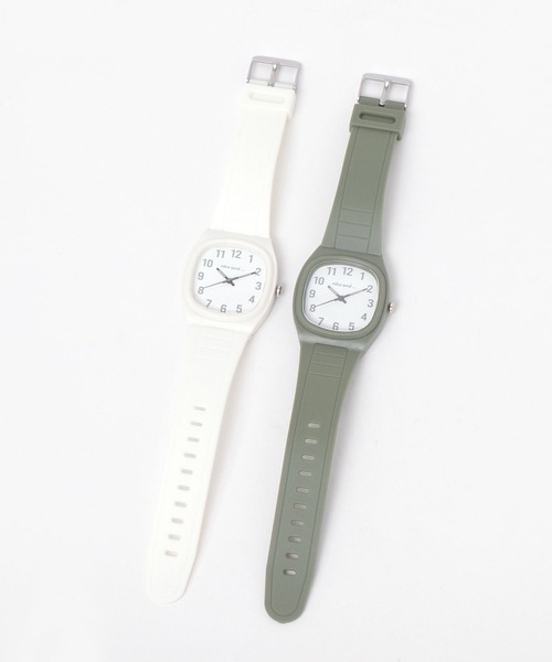 niko and…（ニコアンド） 腕時計 スクエアアナログウォッチ レディース