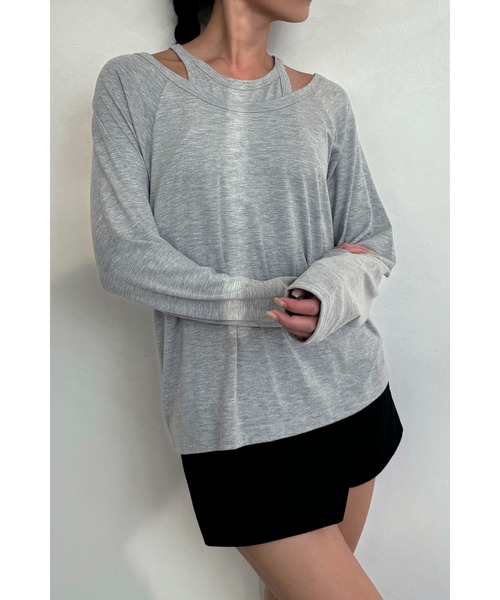 ALEXIA STAM tシャツ Layered Long Sleeve Top /レイヤード