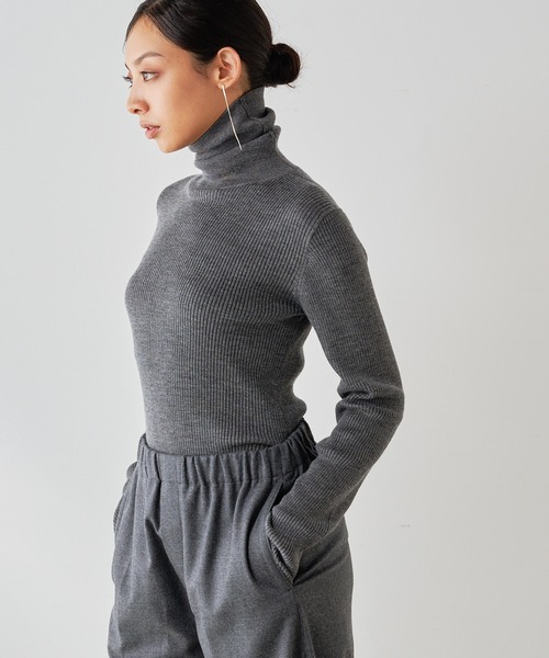 Whim Gazette - ウィムガゼット【新品】リブタートルニット Whim Gazette(ウィム ガゼット)のRIBタートルニット通販
