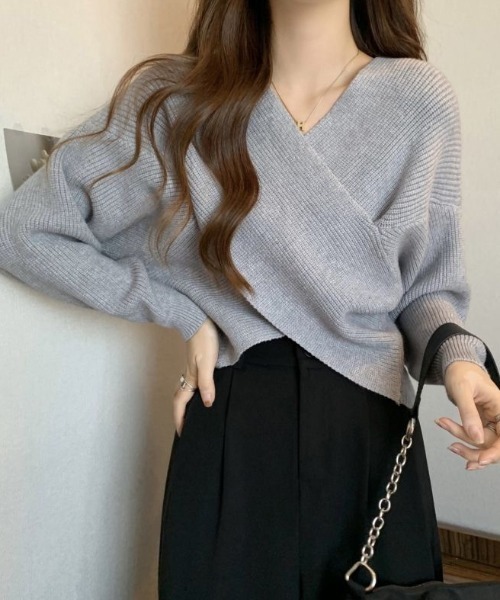 カシュクールニットプルオーバー CELFORD（セルフォード）の「カシュクールニットプルオーバー（ニット