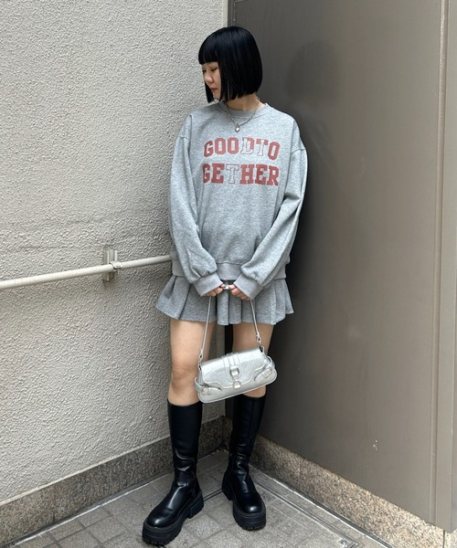 LACーVERT セットアップ スウェット+プリーツスカートセットアップ