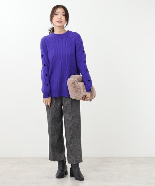 Reflect / リフレクト 【SALE／WEB限定カラーあり／手洗い可】ハイネックチュニック丈ニット Reflect｜【SALE/WEB限定カラーあり/手洗い可】ハイネック