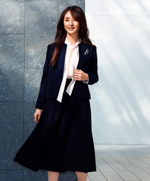 ROPE スーツセット(ジャケット➕スカート)ネイビー Ceremony Style Collection | ROPÉブランド公式サイト