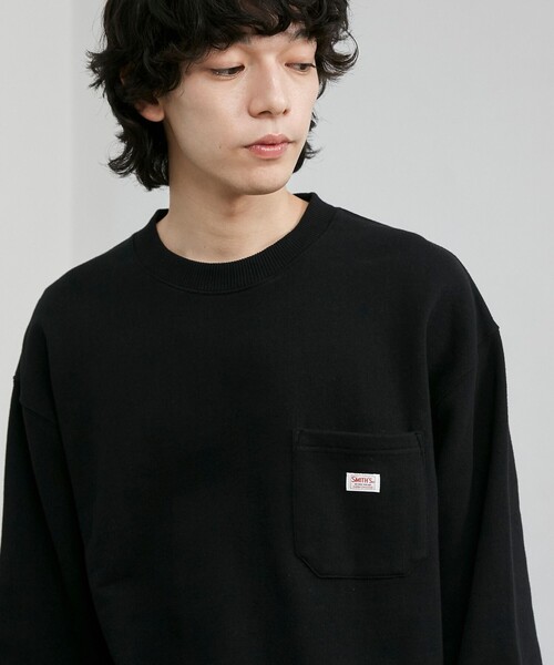 トレーナー スウェット SMITH'S（スミス）別注 バック刺繍ポケット